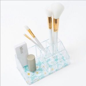 Sorbus Daisy Print Cosmetic Organizer Case